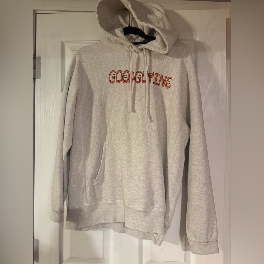 Goodguy Inc. Cream Hoodie with Graphic Print